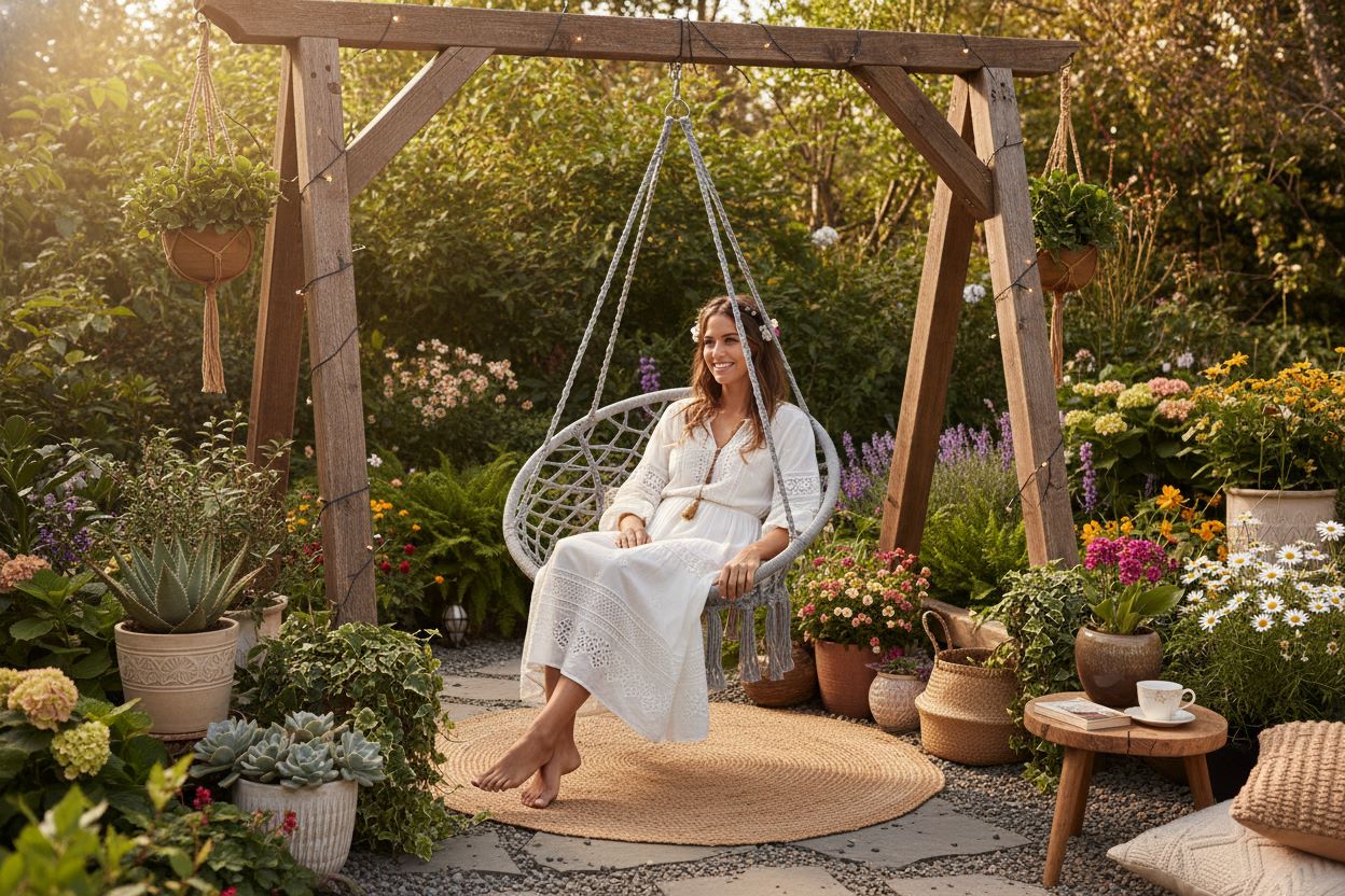 SunWall Závěsné křeslo Relaxco 112210 světle šedé 4